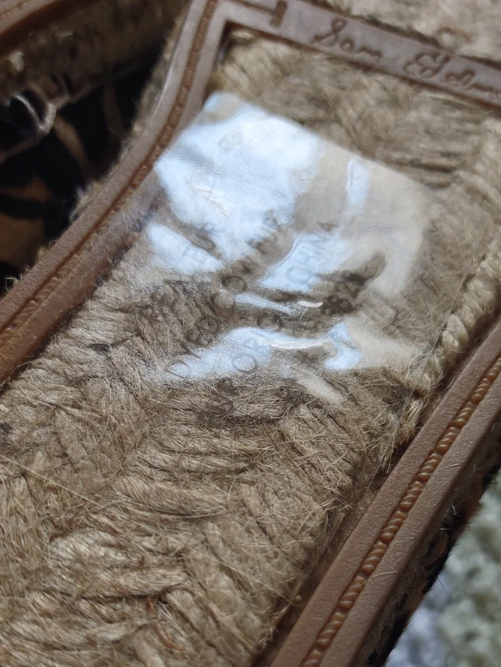 Sam Edelman Size 8 Lynn Leopard Cow Fur Flat Espadrille Shoes